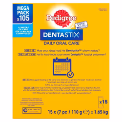 Pedigree Dentastix Dental Dog Treats Small Dog 105 Dog Chews Oral Teeth Cleaning - Additional view 8