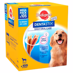 Pedigree Dentastix Dental Dog Treats Large Dog 105 Dog Chews Oral Teeth Cleaning - Additional view 7