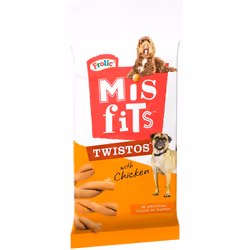 Misfits Twistos - Dog treats with Chicken, 18x105g