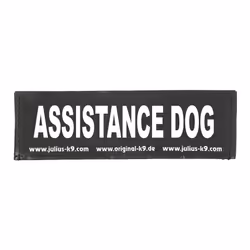 Julius-K9, 162LR-G-39242, ORIGINAL Interchangeable Patches, Size: Large, Black label with white fluorescent text, 1 pair, ASS ...