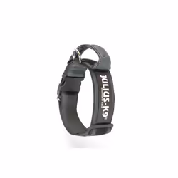 Colour and Gray Collar with Handle, Safety Lock and Interchangeable Patch, 50 mm (49-70 cm), Black-Gray