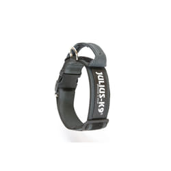 Colour and Gray Collar with Handle, Safety Lock and Interchangeable Patch, 50 mm (49-70 cm), Black-Gray