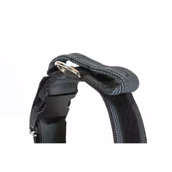Colour and Gray Collar with Handle, Safety Lock and Interchangeable Patch, 50 mm (49-70 cm), Black-Gray