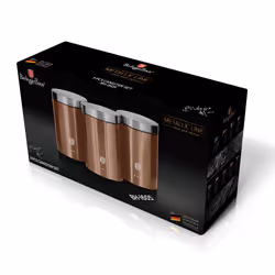 Berlinger Haus BH/1605 kitchen storage container Tea+Coffee+Sugar containers set Stainless steel