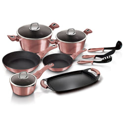 Berlinger Haus 12 Pc Cookware Set Pots and Pans - Rose