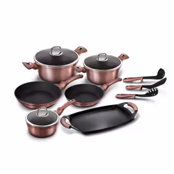 Berlinger Haus 12 Pc Cookware Set Pots and Pans - Rose