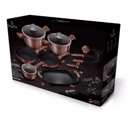 Berlinger Haus 12 Pc Cookware Set Pots and Pans - Rose