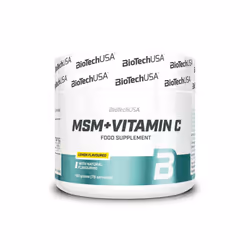 BioTechUSA MSM + Vitamin C Reduce Joint Pain Anti-Inflammatory Lemon Flavor 150g
