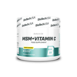 BioTechUSA MSM + Vitamin C Reduce Joint Pain Anti-Inflammatory Lemon Flavor 150g