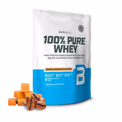 BioTechUSA 100% Pure Whey, Powder, Whey protein isolate, Cappuccino, Caramel, L-Arginine, L-Glutamine, L-Isoleucine, L-Leucin ...