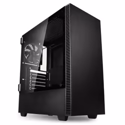Kolink Castle, Midi Tower, PC, Black, ATX, micro ATX, Mini-ITX, Plastic, Steel, Tempered glass, 16 cm