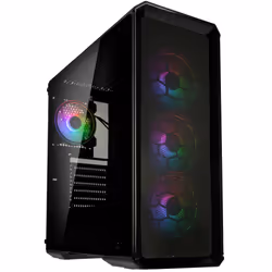 Kolink Levante V2 ARGB, Midi Tower, PC, Transparent, Black, ATX, EATX, ITX, micro ATX, Plastic, Steel, Tempered glass, Gaming