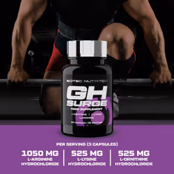 GH Surge, L-Arginine, L-Ornithine and L-Lysine containing Food Supplement Capsules, 90 Capsules