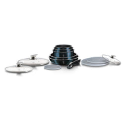 Berlinger Haus 12Pc Space Saving Cookware Set Pots Pans Induction Lids Handle - Aquamarine