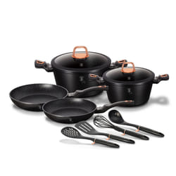 Berlinger Haus 10 Pc Cookware Set Induction - Black Rose