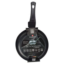 Blaumann Cookware Frying Grill Pots Pan Saucepan Casserole Soft Touch Handle Lid -  Matt Black,   20x4cm Frying Pan - 0.9L