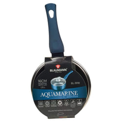 Blaumann Cookware Frying Grill Pots Pan Saucepan Casserole Soft Touch Handle Lid -  Aquamarine,   16x7cm Saucepan with Glass Lid...