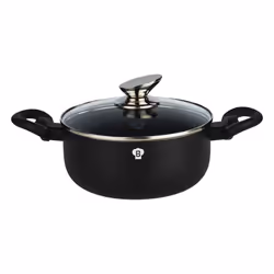 11pc Blaumann Induction Soft Touch Cookware Pots Pan Saucepan & Kitchen Tool Set -  Matt Black