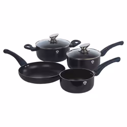 12Pc Set Blaumann Cookware Frying Pots Saucepan Casserole Soft Touch & Tool Set - Aquamarine