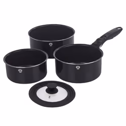 Aluminium Induction Space Saving Cookware Saucepan Frying Pan Set Detachable Handle with Kitchen 6 Tools - Aquamarine, 9 Pc w/ 6 Tools