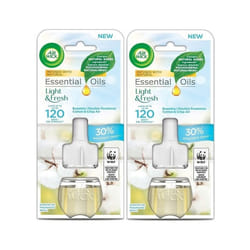 2 X Air Wick Electrical Plugin Oil Refills - Cotton & Crisp Air