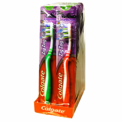COLGATE ZIG ZAG TOOTHBRUSHES 12 PCS DEEP INTER DENTAL CLEANING MEDIUM BRISTLES