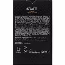 Axe Lynx 2 x 100ml Dark Temptation Eau de Toilette Spray