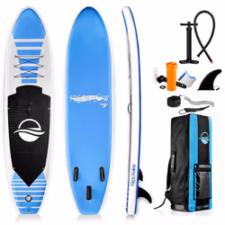 SereneLife Inflatable Stand Up Paddle Board, SUP Board- Paddleboards for Adults & Youth, Paddle Board Accessories,15.25 cm Th ...