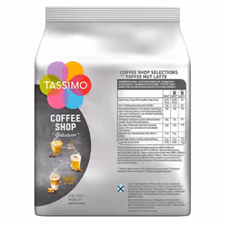 Tassimo Coffee Pods Toffee Nut Latte 5 x 8 Drinks (Total 40 Drinks)
