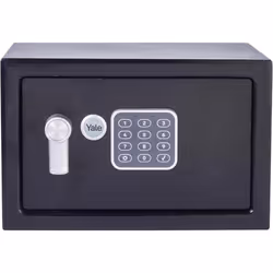 Yale Alarmed Safe 130Db Built In Alarm Override Key Fixings 16 Litre 25X35X25Cm
