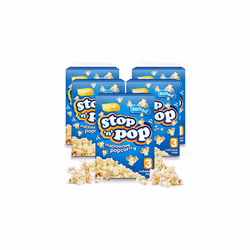 12pk x 85g SOL Stop 'n' Pop Microwave Popcorn | Salted Popcorn Flavour | Popping Pop Corn Kernels for The Family | Flavoured ...