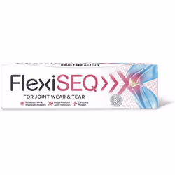FlexiSEQ Gel, 50g, Drug-Free, for Joint Wear & Tear, Pain Relief Gel, (Packaging May Vary)