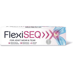 FlexiSEQ Gel, 50g, Drug-Free, for Joint Wear & Tear, Pain Relief Gel, (Packaging May Vary)