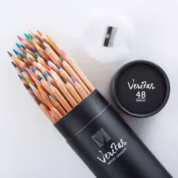 Christian Art Gifts Coloring Pencils Veritas 48/set Round