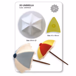 JEM 3-D Umbrella Cutter for Cake Decorating Set of 2  Standard