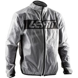 Leatt Race Cover Motocross Rain Jacket, white, Size L for Men