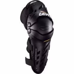 Leatt Dual Axis Knee and Shin Protectors, black, Size S M for Men