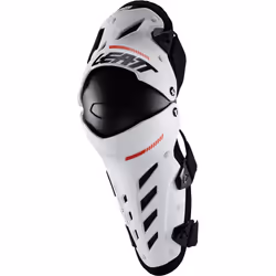 Leatt Dual Axis Knee and Shin Protectors, white, Size L XL for Men