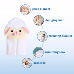 Mother's Choice Hooded Baby Towels for Newborn - 100% Cotton Ultra Soft and Absorbent Large Baby Bath Towel for Infant and Toddler  Baby Essentials fo