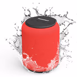 Tronsmart Bluetooth 5.0 Speaker T6 Mini 15W Portable Outdoor, 24 Hrs Playtime, 360° Stereo, Extra Bass, IPX6 Waterproof, TF/ ...
