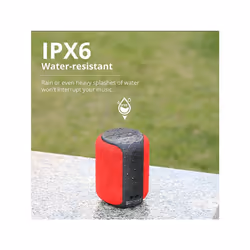 Tronsmart Bluetooth 5.0 Speaker T6 Mini 15W Portable Outdoor, 24 Hrs Playtime, 360Â° Stereo, Extra Bass, IPX6 Waterproof, TF/Micro SD, Voice Ass - RED