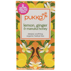 Pukka Herbs - Lemon Ginger Manuka Honey Tea | 20 sachet | (2 Pack)