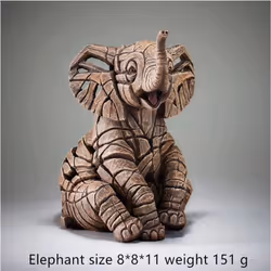 New Trends Contemporary Nordic Style Animal Sculpture Home Decoration Lion Tiger Bust of Edge Scenes Room Decor&Wall - Elepha ...