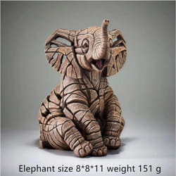 New Trends Contemporary Nordic Style Animal Sculpture Home Decoration Lion Tiger Bust of Edge Scenes Room Decor&Wall - Elephant