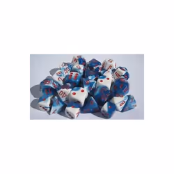 Hasbro CHX26657 d6 Gemini Signature Series Dice Cube No.7, Astral Blue, White & Red - 16 mm