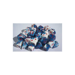 Hasbro CHX26657 d6 Gemini Signature Series Dice Cube No.7, Astral Blue, White & Red - 16 mm