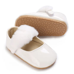 Cute White Lace Baby Girl Princess shoes Baby Moccasins Moccs Shoes - 0-6 Months, F06 White