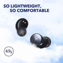 Soundcore by Anker Space A40 Auto-Adjustable Active Noise Cancelling Wireless Earbuds, Reduce Noise by Up to 98%, 50H Playtime, Hi-Res Sound,