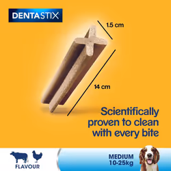 Pedigree Dentastix Daily Dental Chews Variety (10-25 Kg) 112 Sticks for Medium Dogs