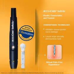 Accu Chek Softclix Lancing Device with 25 lancets